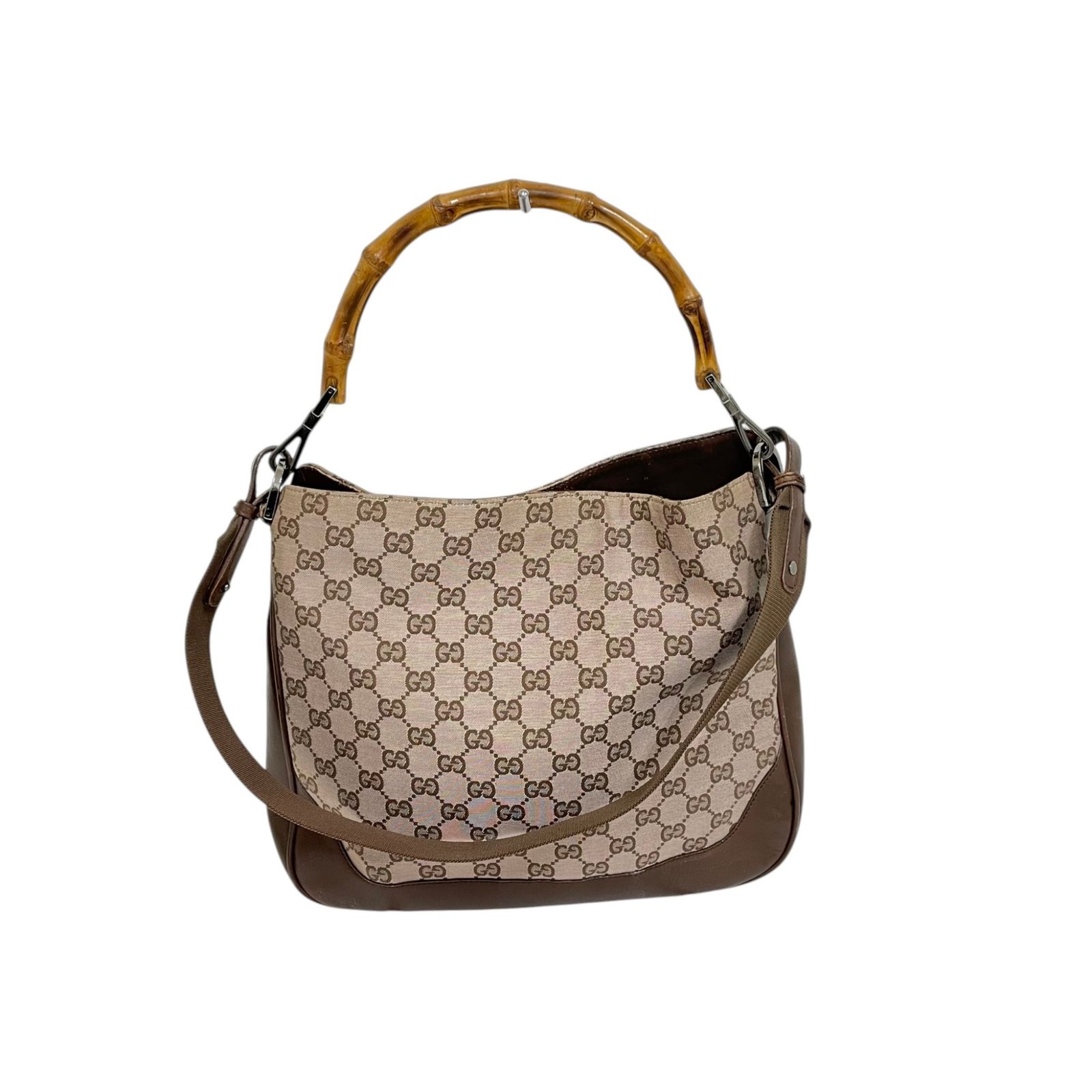 GUCCI グッチ ワンショルダーバッグ GGキャンバス バンブー 001 4095 