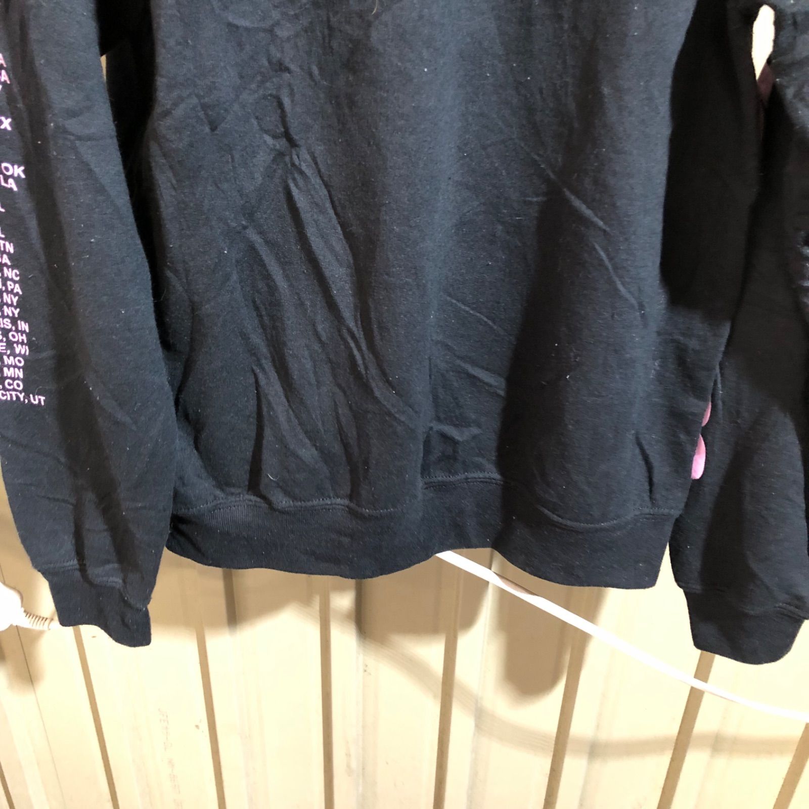 2177 Ariana Grande Sweetener World Tour パーカー ブラック M 