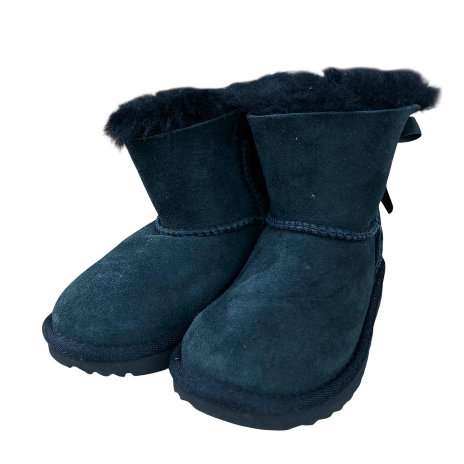 HOT，定番人気 170050 現状品 UGG アグ ムートンブーツ 15 ブラック キッズ