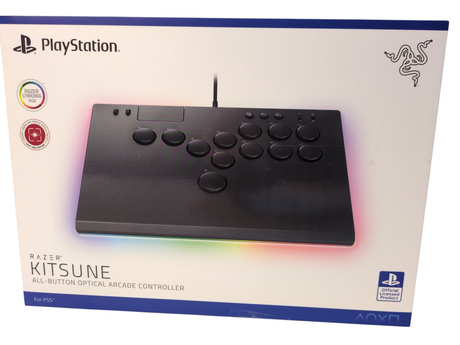 新品】Razer レイザー Kitsune PS5 & PC 用 アーケードコントローラー