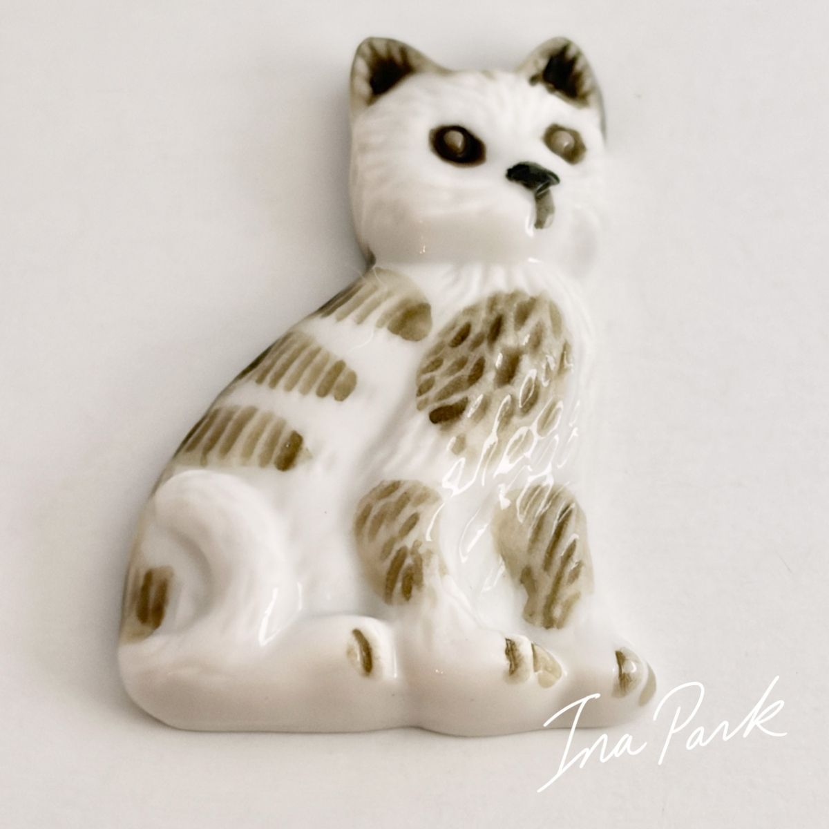 2014 PAUL 猫のフェーヴ ネコ フェーブ フランス製 ミニチュア 陶器