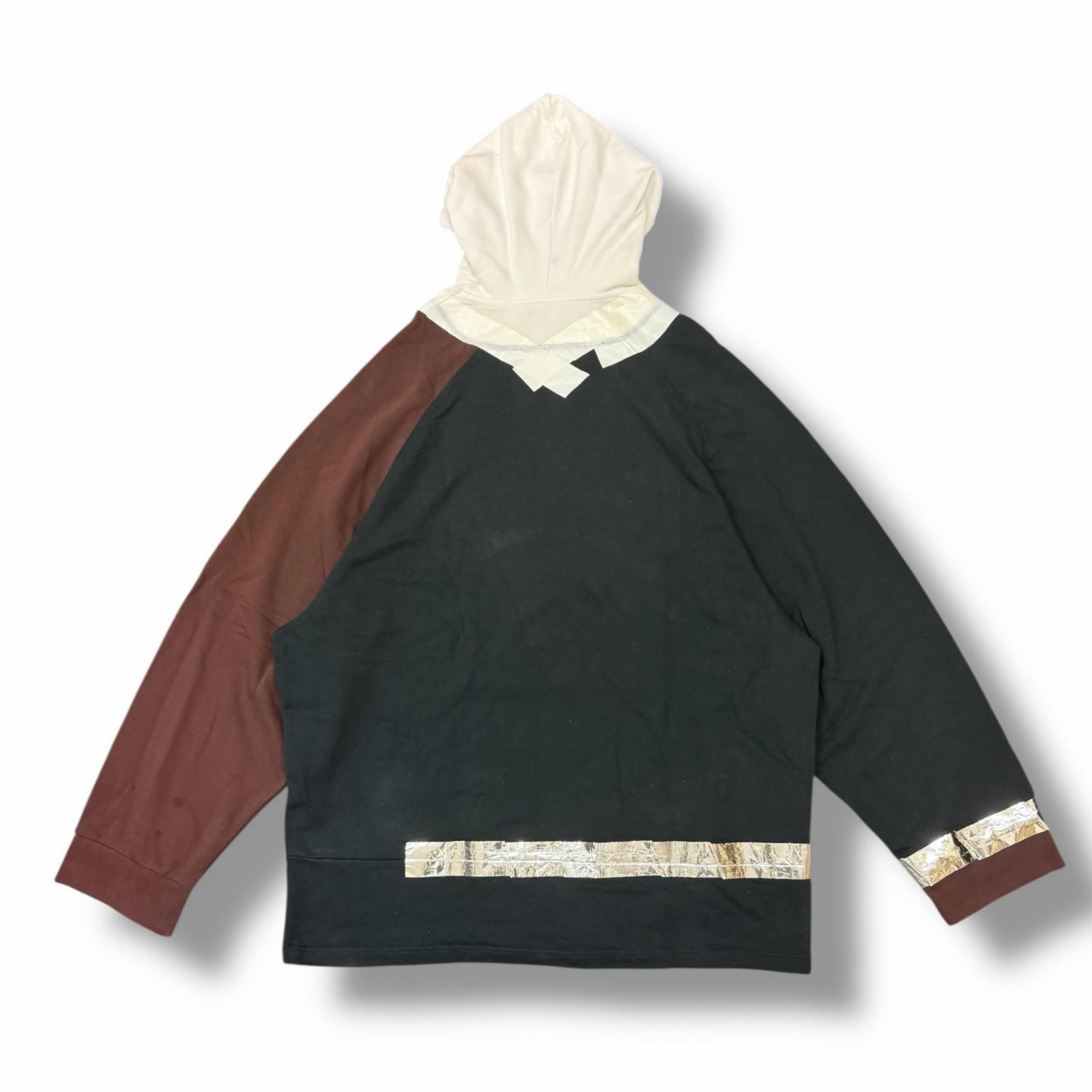 RAF SIMONS 17AW テープオーバーサイズパーカー フーディー スウェット