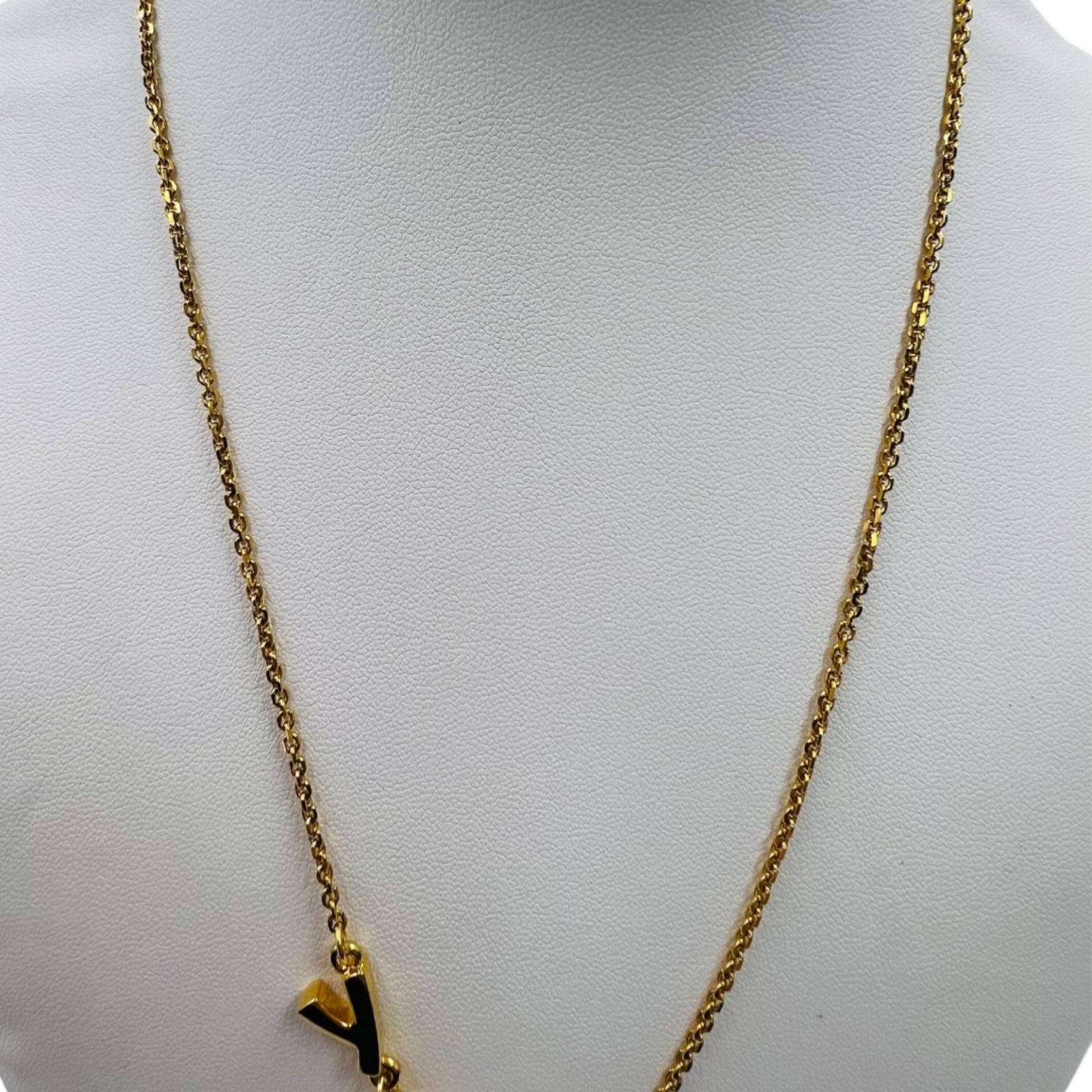 YVES SAINT LAURENT YSLロゴ ハート ネックレス ゴールド ペンダント