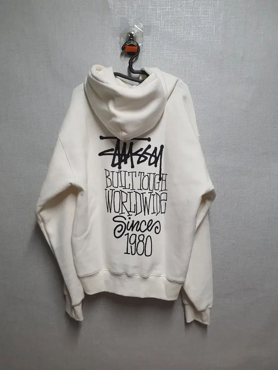 STUSSY Worldwide フーディー アイボリー L 【公式通販】
