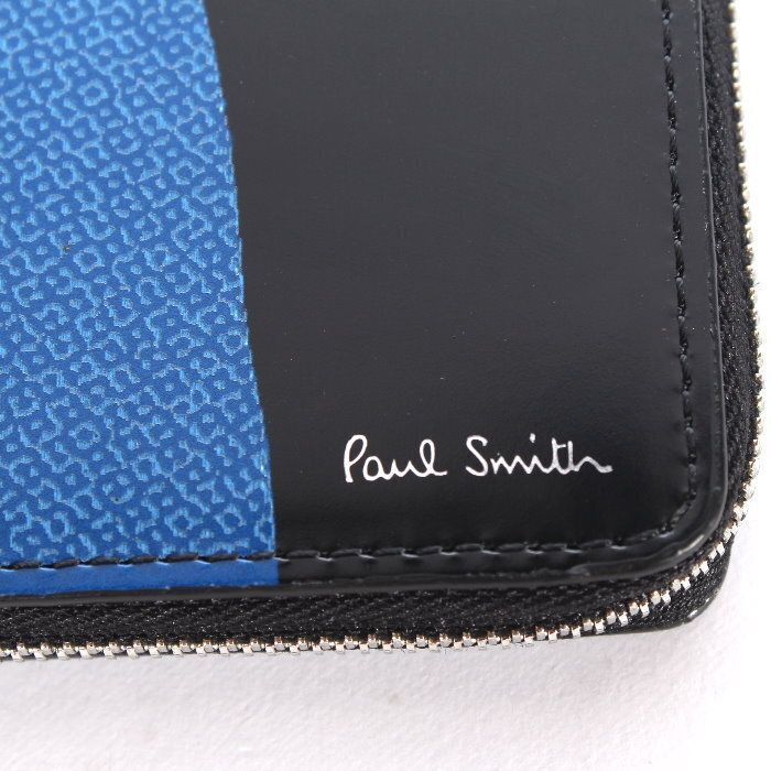 お値下げ!】 ポールスミス PAUL SMITH ラウンドファスナー 二つ折り