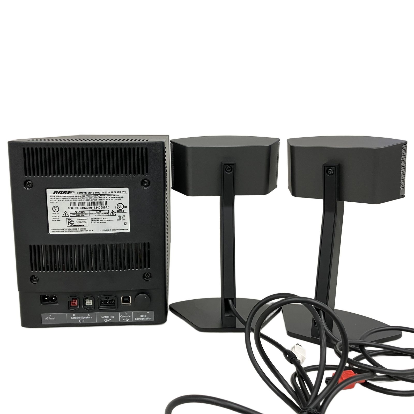 美品】BOSE ボーズ COMPANION5 MULTIMEDIA SPEAKER SYS コンパニオン5 