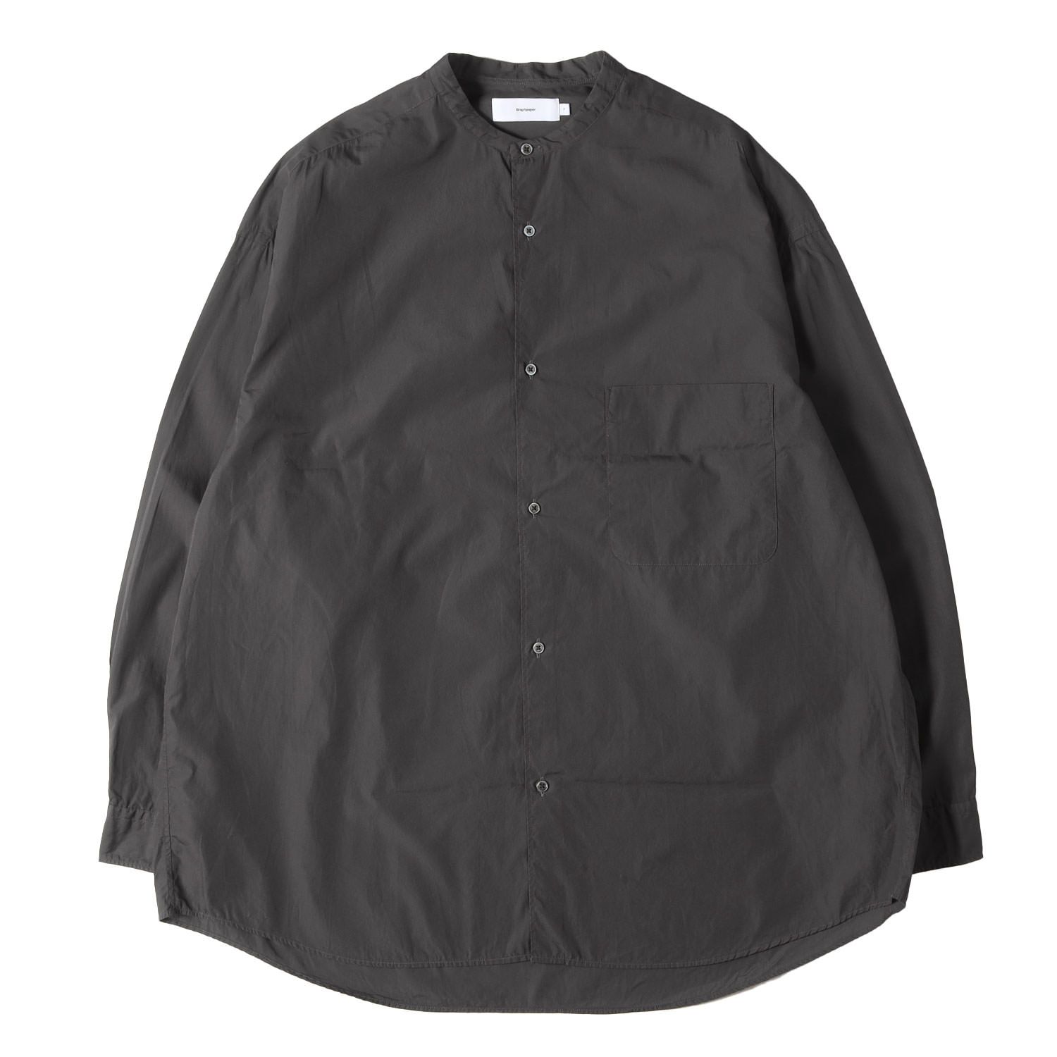 Graphpaper グラフペーパー シャツ | 22SS バンドカラー オーバー 