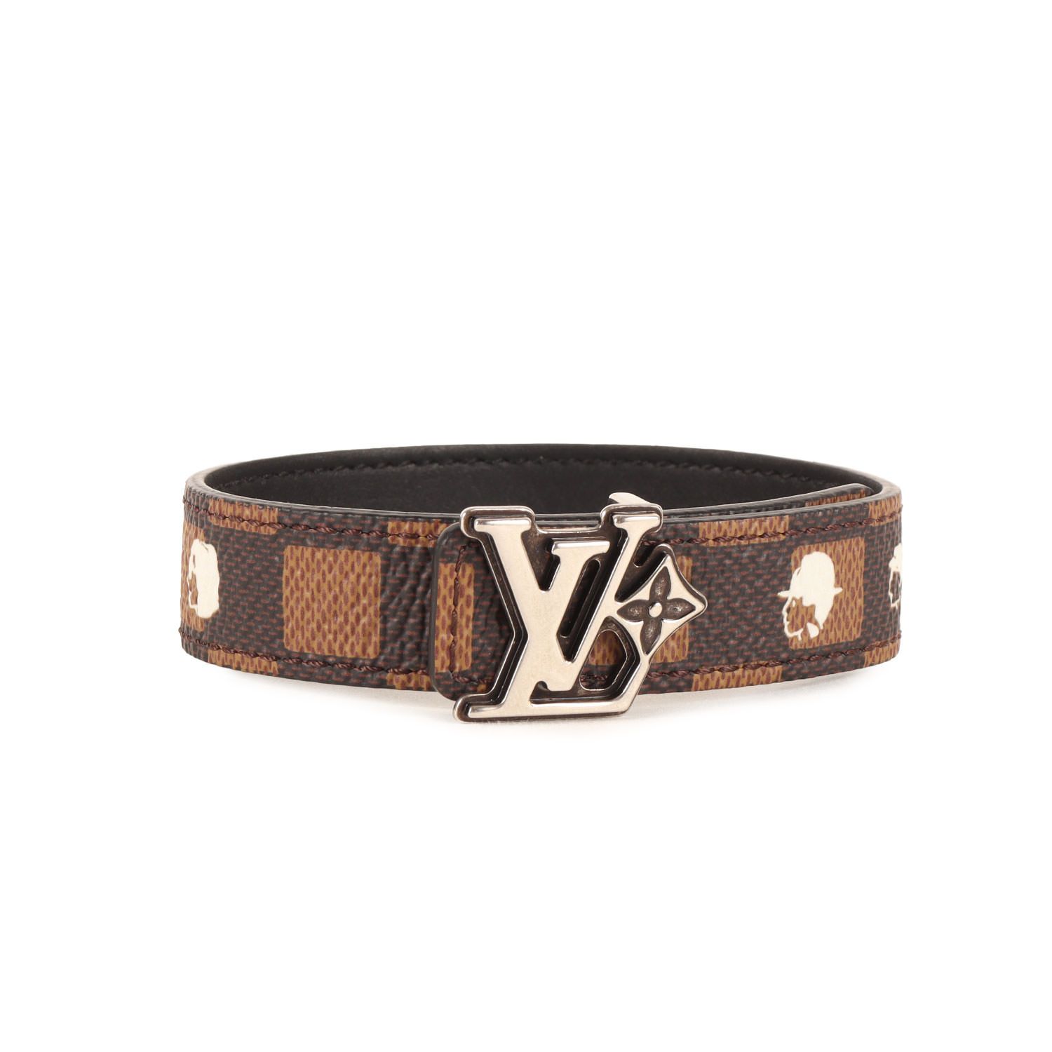 RUI様LOUIS VUITTON 青 ダミエ レザー リバーシブル ブレスレッ RUI様LOUIS VUITTON 青 ダミエ レザー リバーシブル ブレスレッ louis
