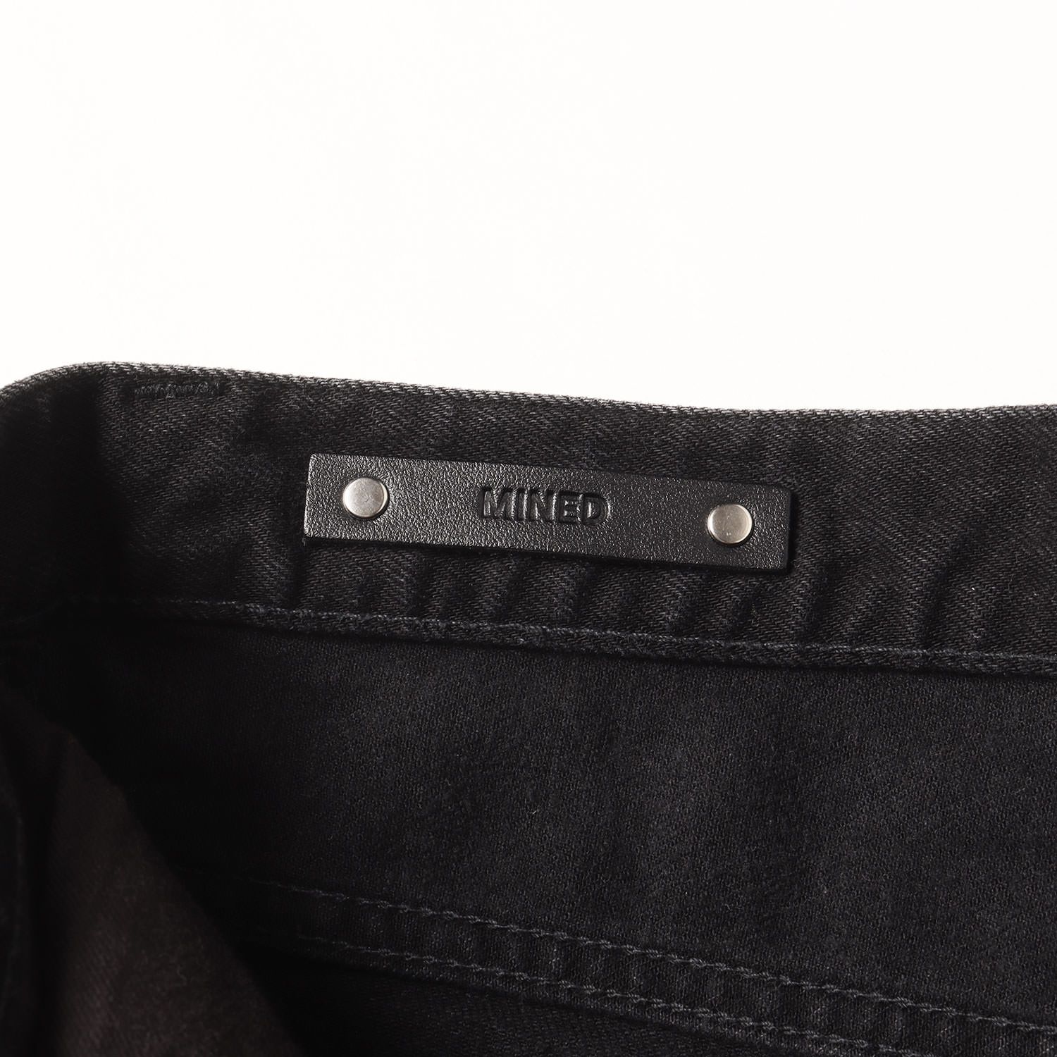 新品】MINEDENIM マインデニム パンツ ブラックインディゴ サイズ:33 