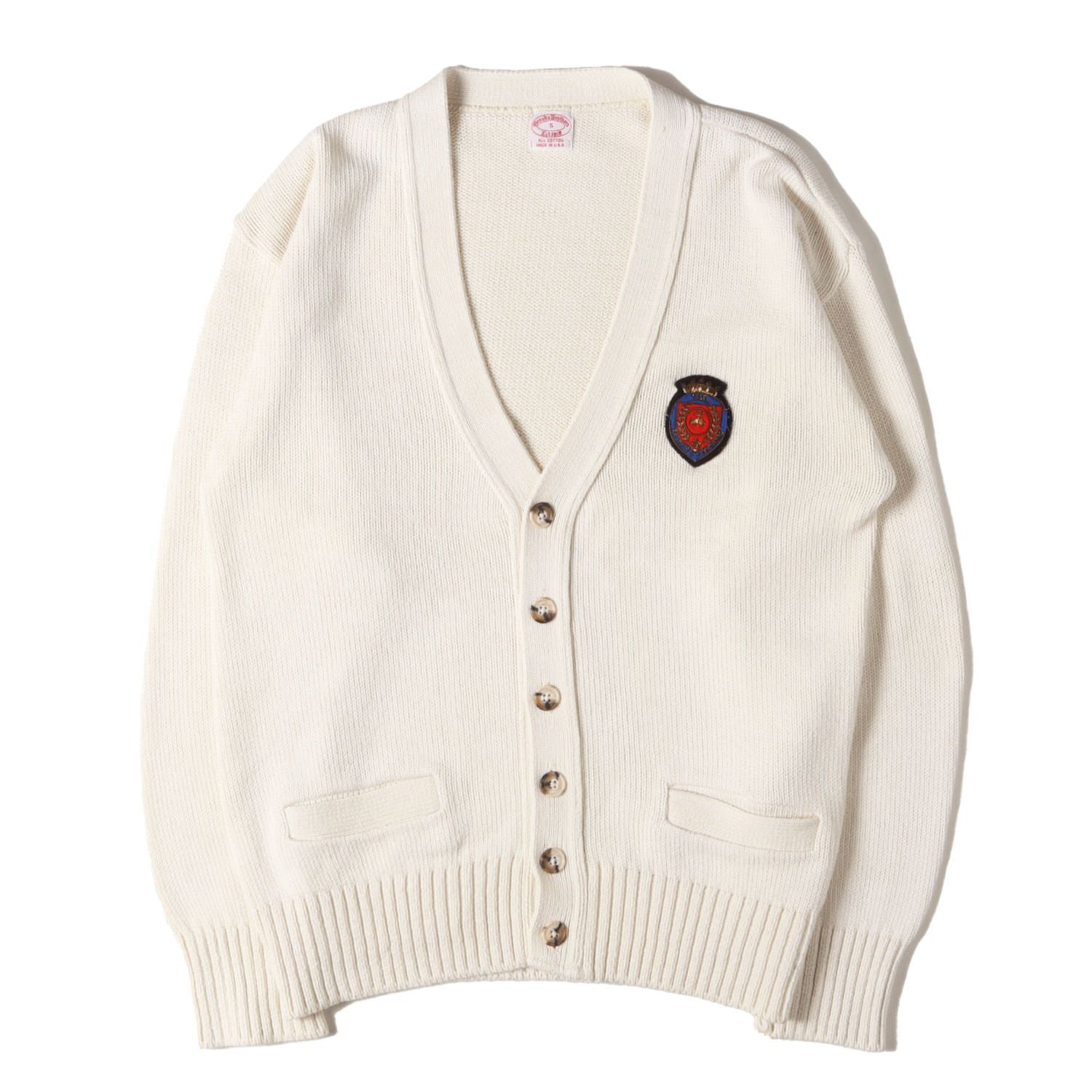 BROOKS BROTHERS ブルックスブラザーズ カーディガン オフホワイト 白 