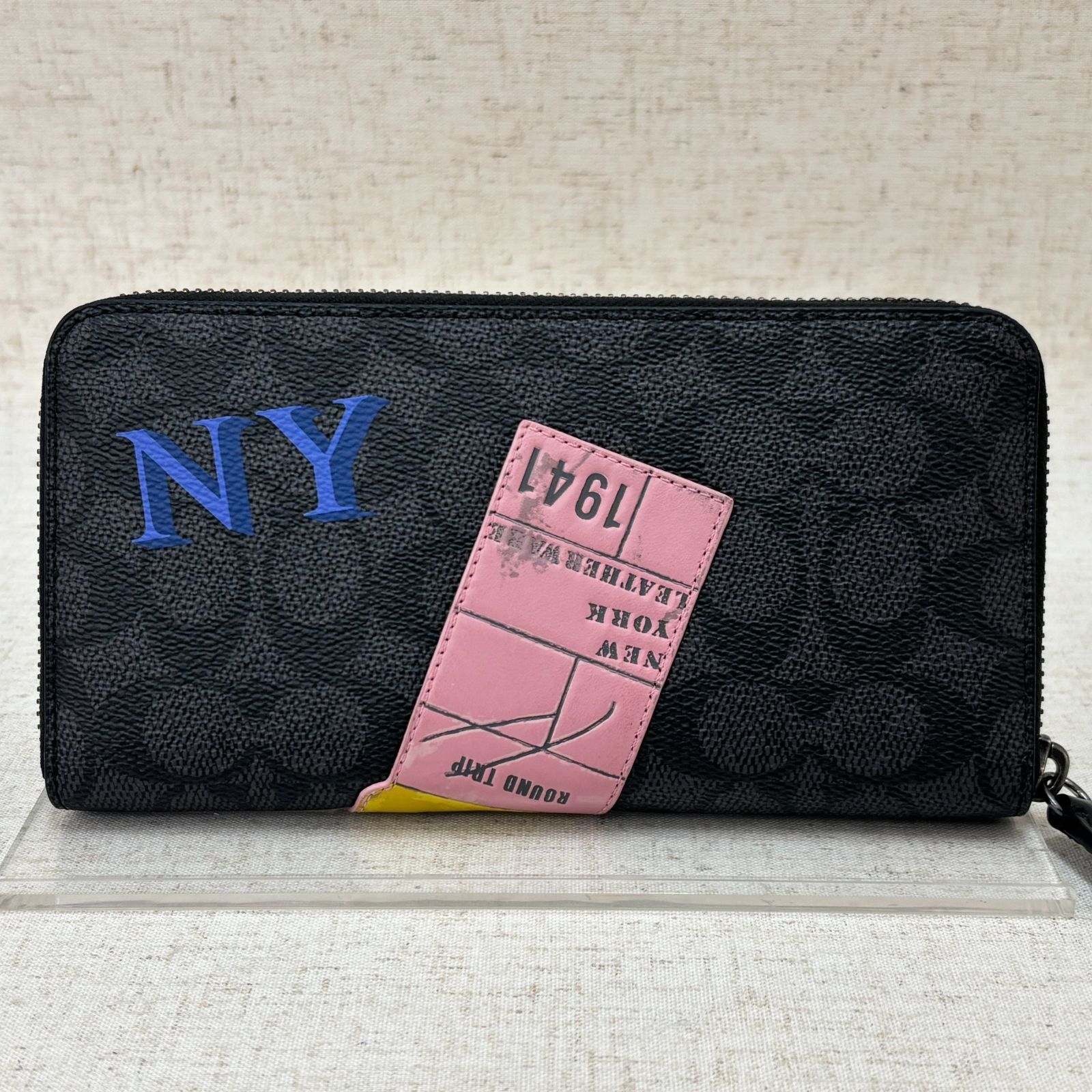COACH コーチ 長財布 アコーディオン ウォレット・シグネチャー 