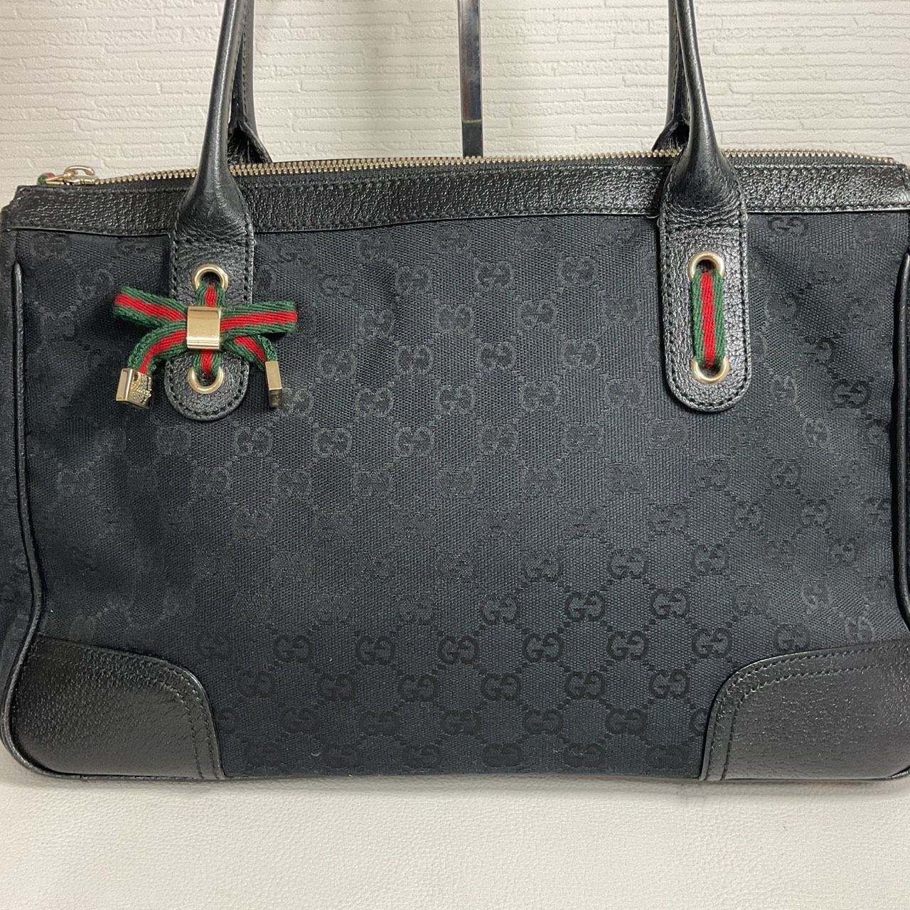 GUCCI（中古美品正規品）グッチ プリンシー トートバッグ 163805 GG 