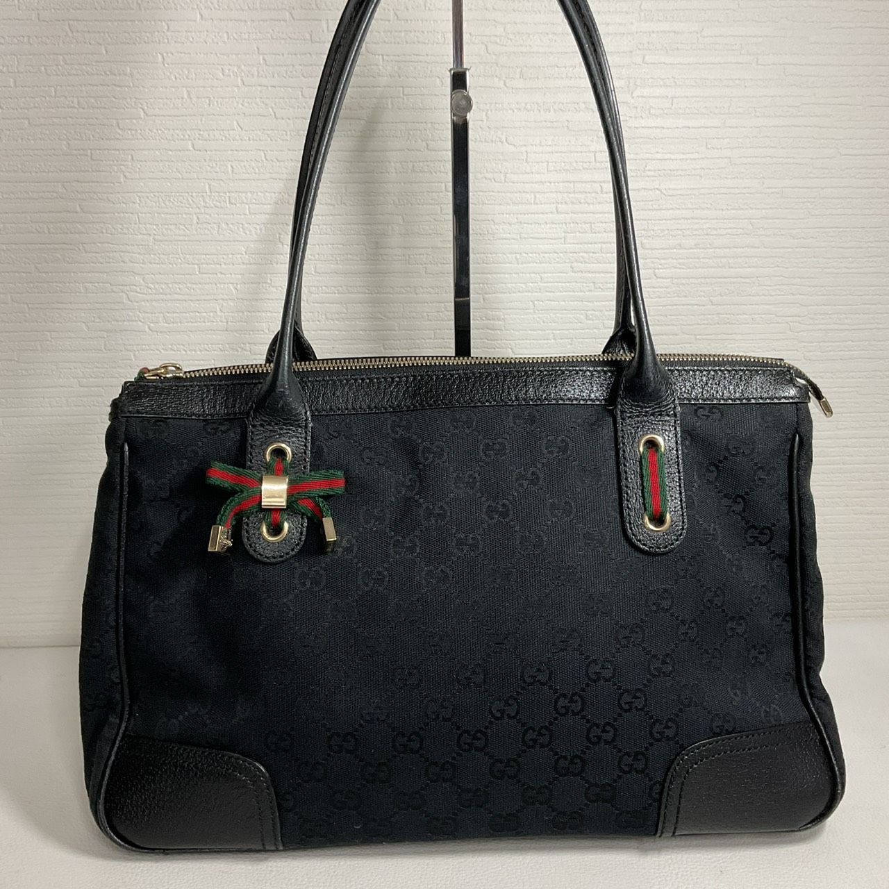 バッグ 正規品グッチGUCCIトートバッグ キャンバス×レザー ウェブ
