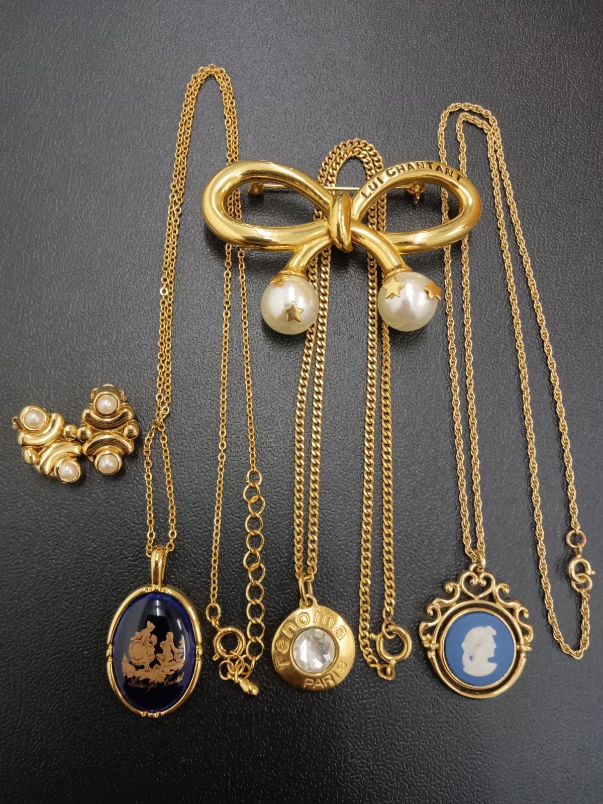 ブランド アクセサリー 5点 LIMOGES WEDGWOOD NINA RICCI renoma LUI