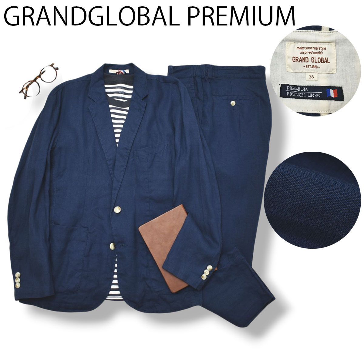 爽やか】 グランドグローバル GRANDGLOBAL PREMIUM FRENCH LINEN 