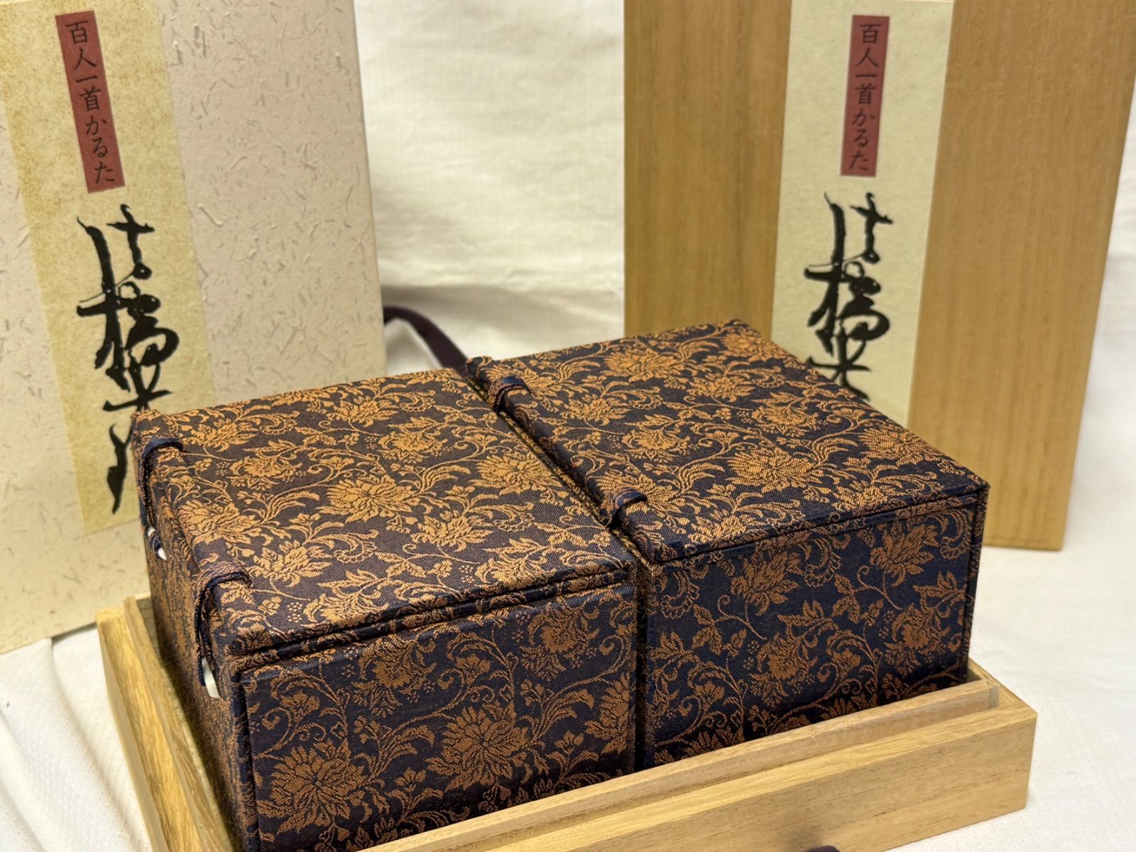 未開封 百人一首 光琳かるた 京都大石天狗堂 金箔仕上げ - メルカリ