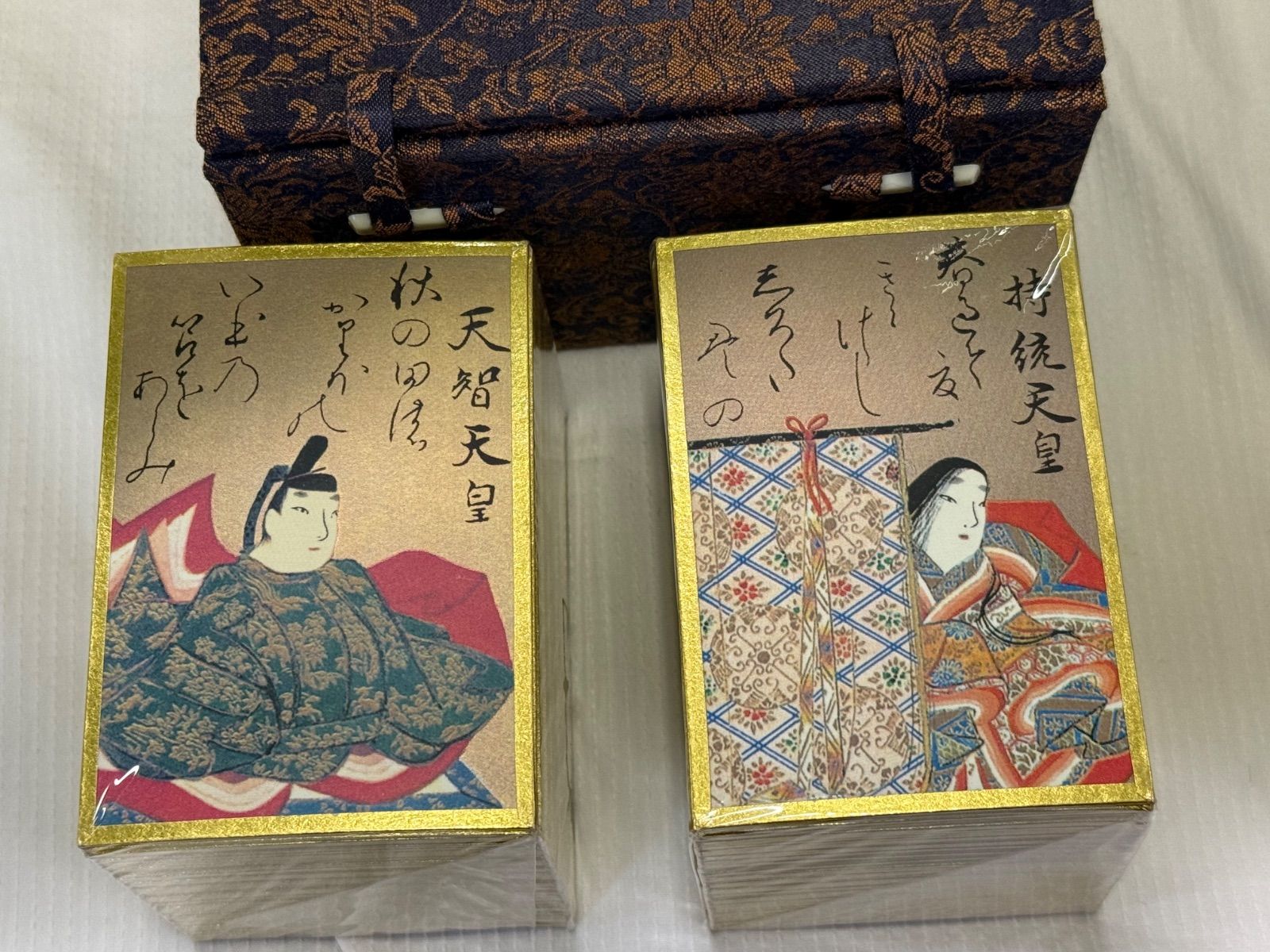 未開封 百人一首 光琳かるた 京都大石天狗堂 金箔仕上げ - メルカリ