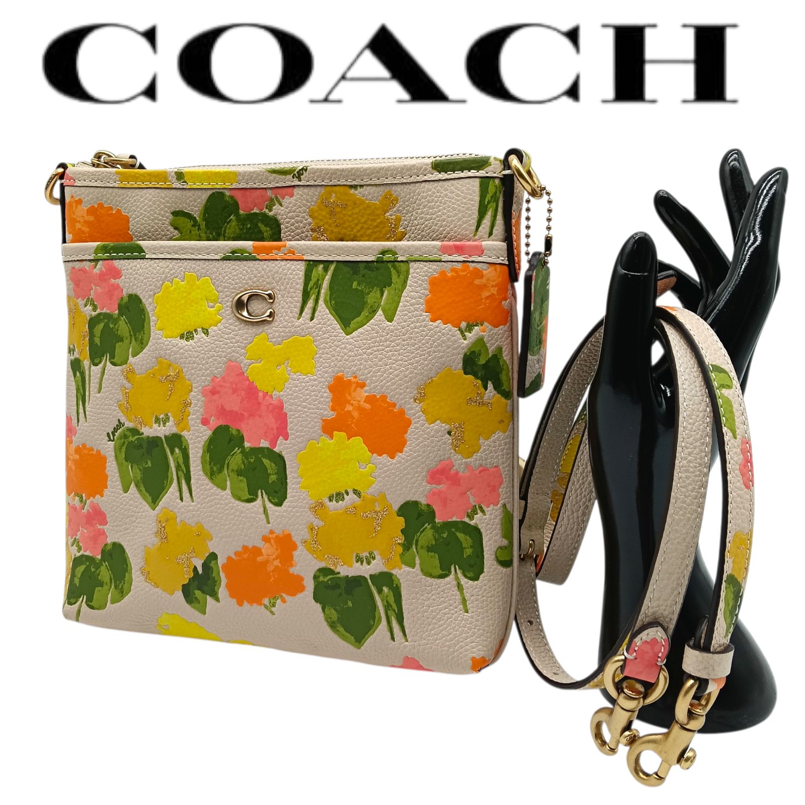 希少　新品　未使用品　COACH　コーチ　ショルダーバッグ　花柄　CC556　フラワー 17,505円