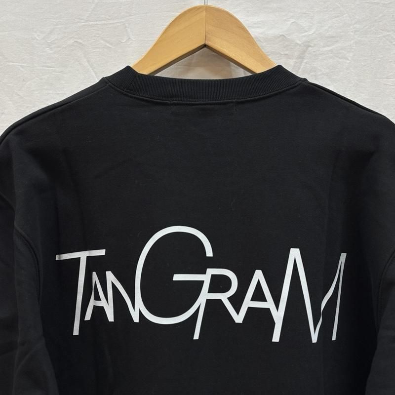 古着 TANGRAM タングラム ロゴ プリント クルーネック スウェット