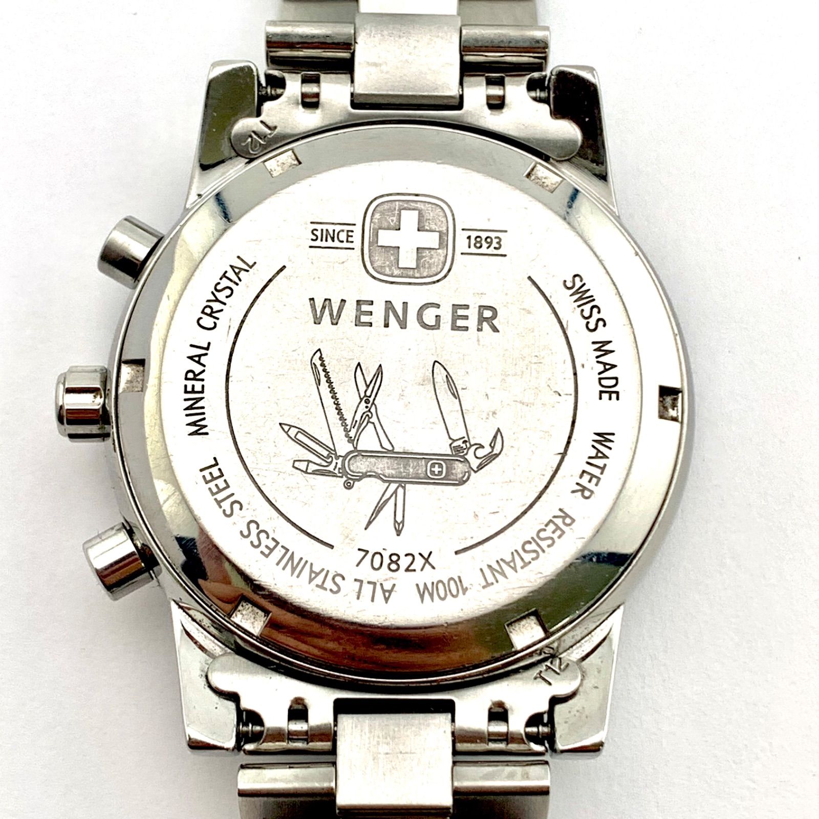 中古】Wenger 7082X SWISS MADE クロノグラフ 腕時計 - メルカリ