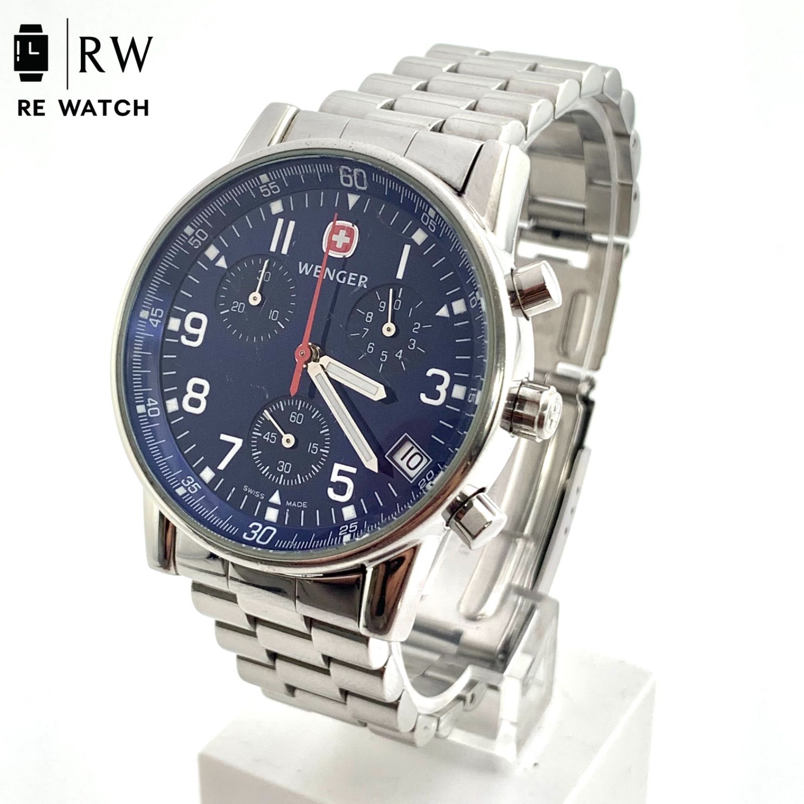 中古】Wenger 7082X SWISS MADE クロノグラフ 腕時計 - メルカリ