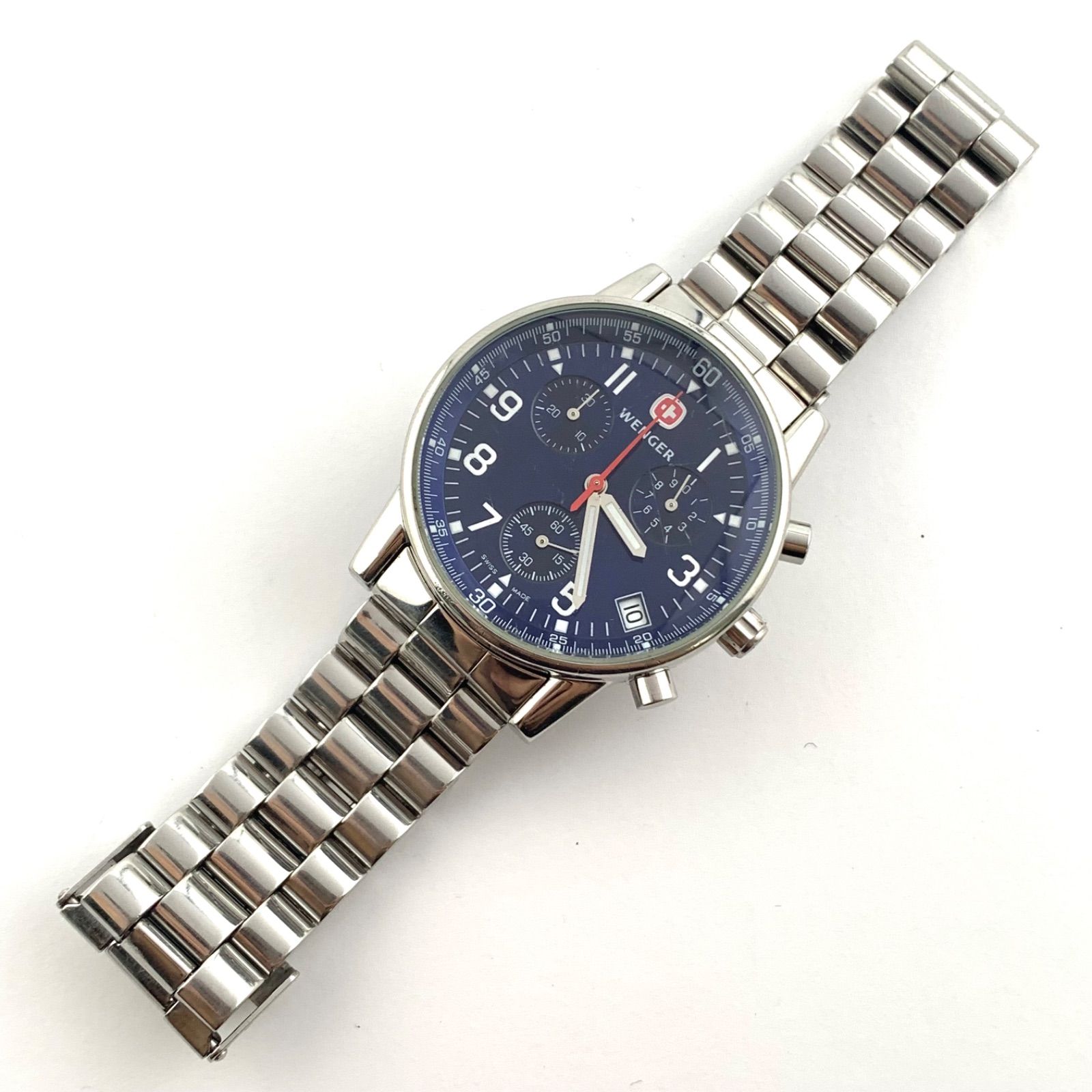 中古】Wenger 7082X SWISS MADE クロノグラフ 腕時計 - メルカリ