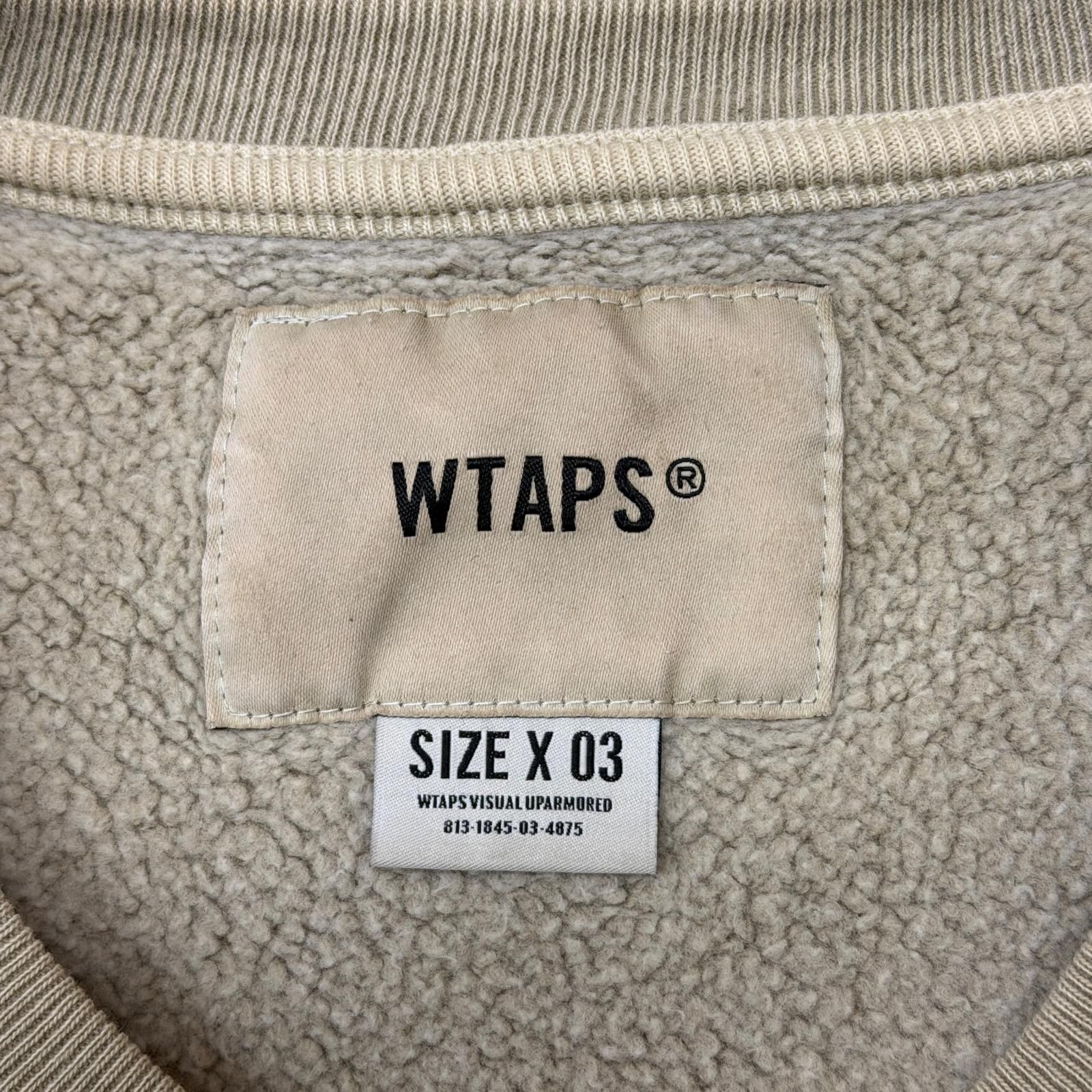 WTAPS 21AW BLANK 01/CREW NECK/COTTON クルーネックスウェット 