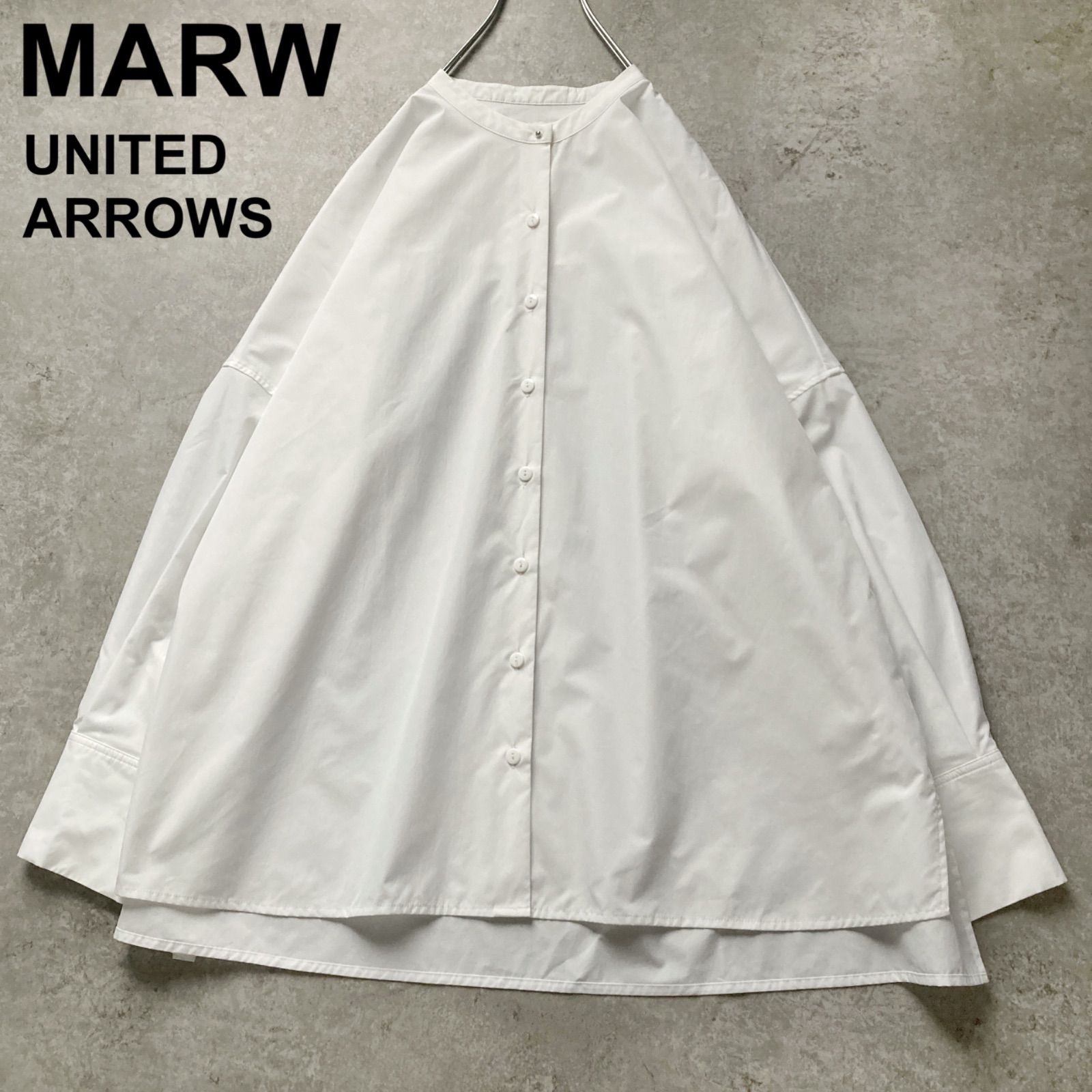 MARW UNITED ARROWS マルゥ ユナイテッドアローズ バンドカラーシャツ 