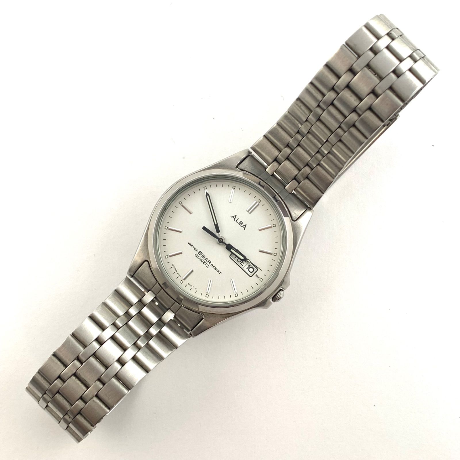 中古】ALBA V733-7A00 腕時計 クォーツ 5気圧防水 - メルカリ