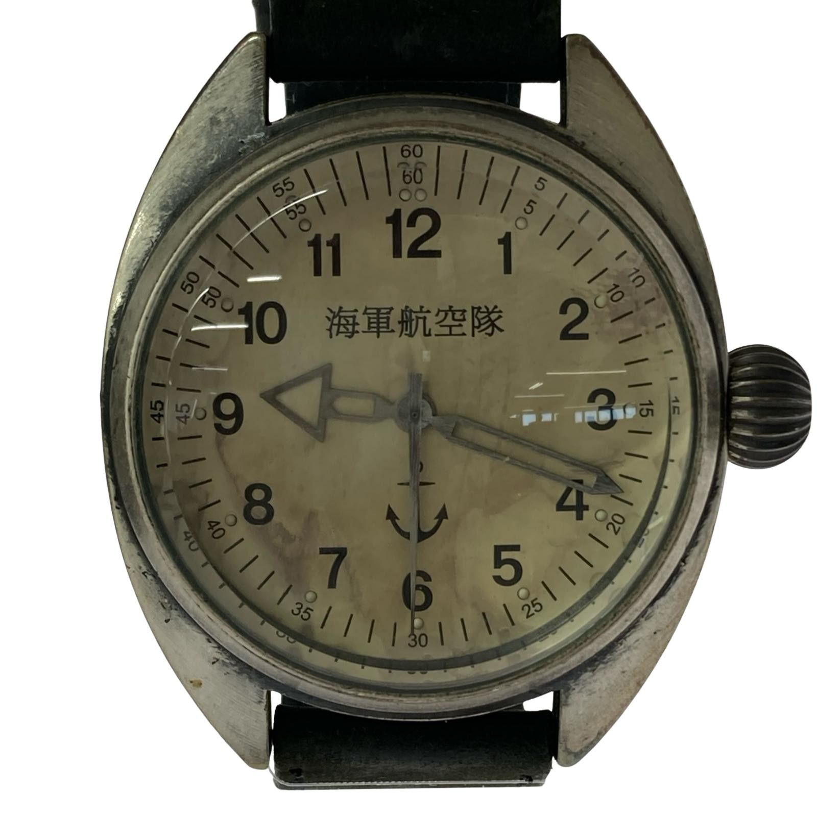 そ*う様 海軍航空隊時計 1930 海軍航空隊 1930 レザーベルト腕時計/アイボリー×シルバー×ブラック