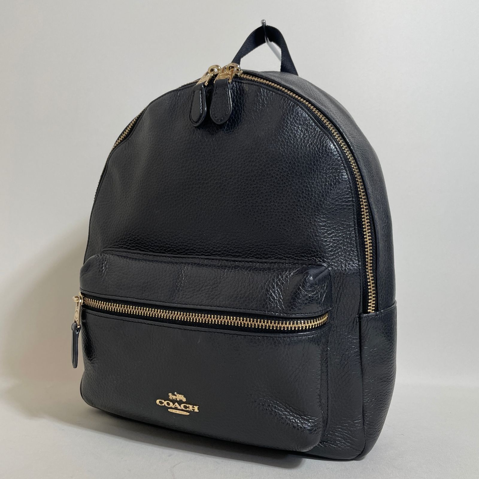 2602-317｜美品｜コーチ リュックサック レザー ブラック - メルカリ