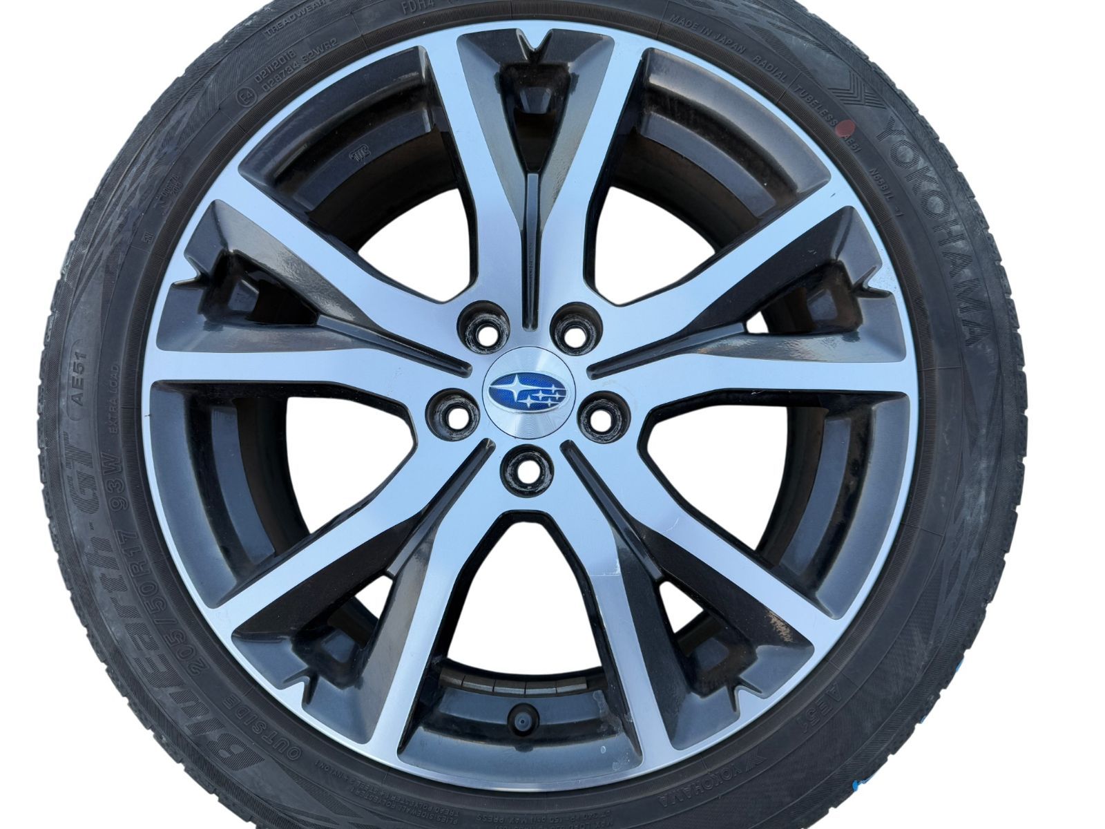 美品　205/50R17 ブリヂストン 純正アルミインプレッサG4取外 インプレッサG4 GK6 スバル純正 アルミホイール 4本セット 205/50R17