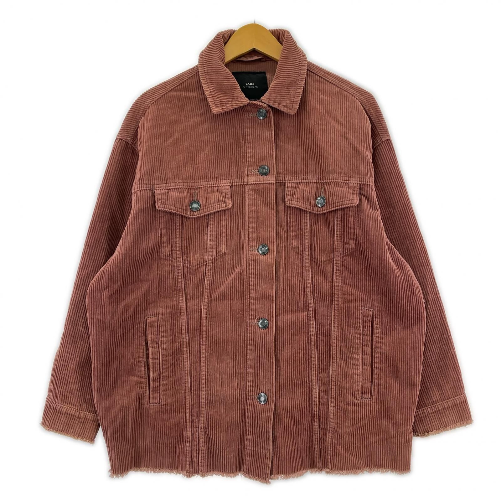 ZARA ザラ コーデュロイジャケット sizeEUR XS/ピンク - メルカリ