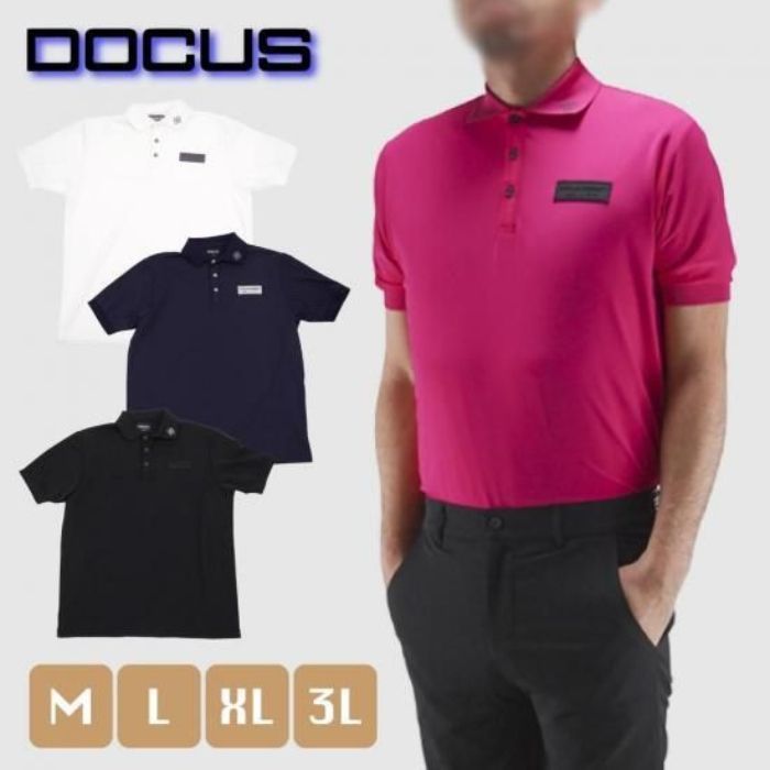 ゴルフ ドゥーカス DOCUS DESIGN ドゥーカス ゴルフ半袖 ポロシャツMサイズ