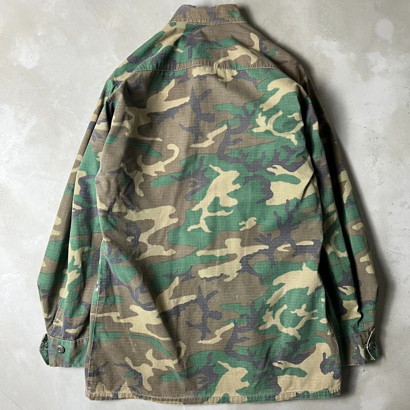 60s US ARMY 米軍実物 4th ERDL グリーンリーフ カモ ジャングル