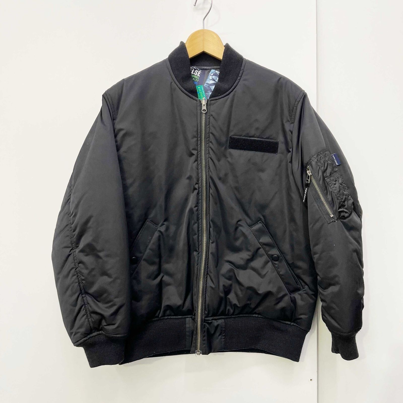 APPLEBUM×68&BROTHERS　MA-1 リバーシブルブラック APPLEBUM × 68＆BROTHERS MA-1 リバーシブルジャケット ジャズ