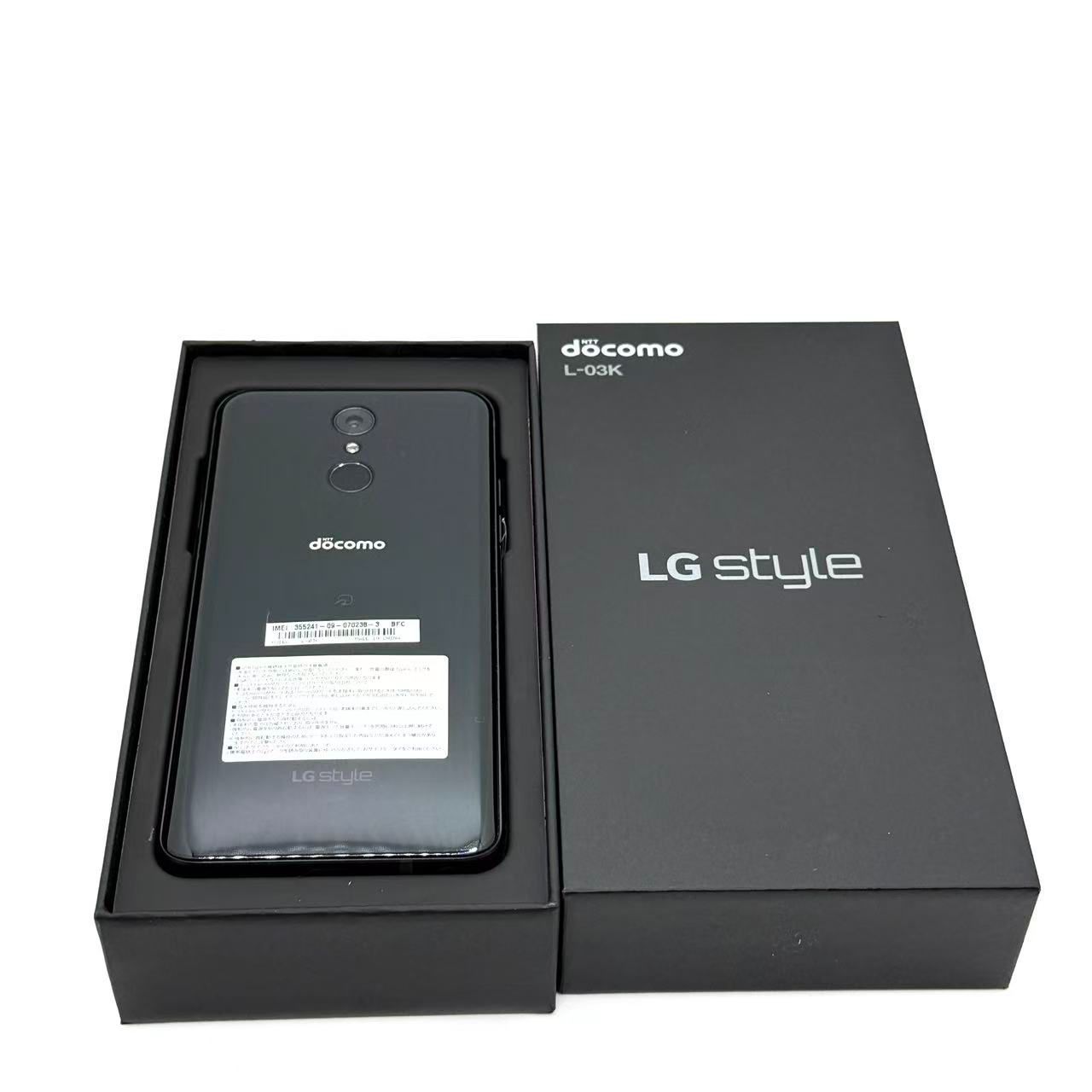 LG Style L-03K Black SIMロック解除可能 ムスビー｜SIMフリーLG style L-