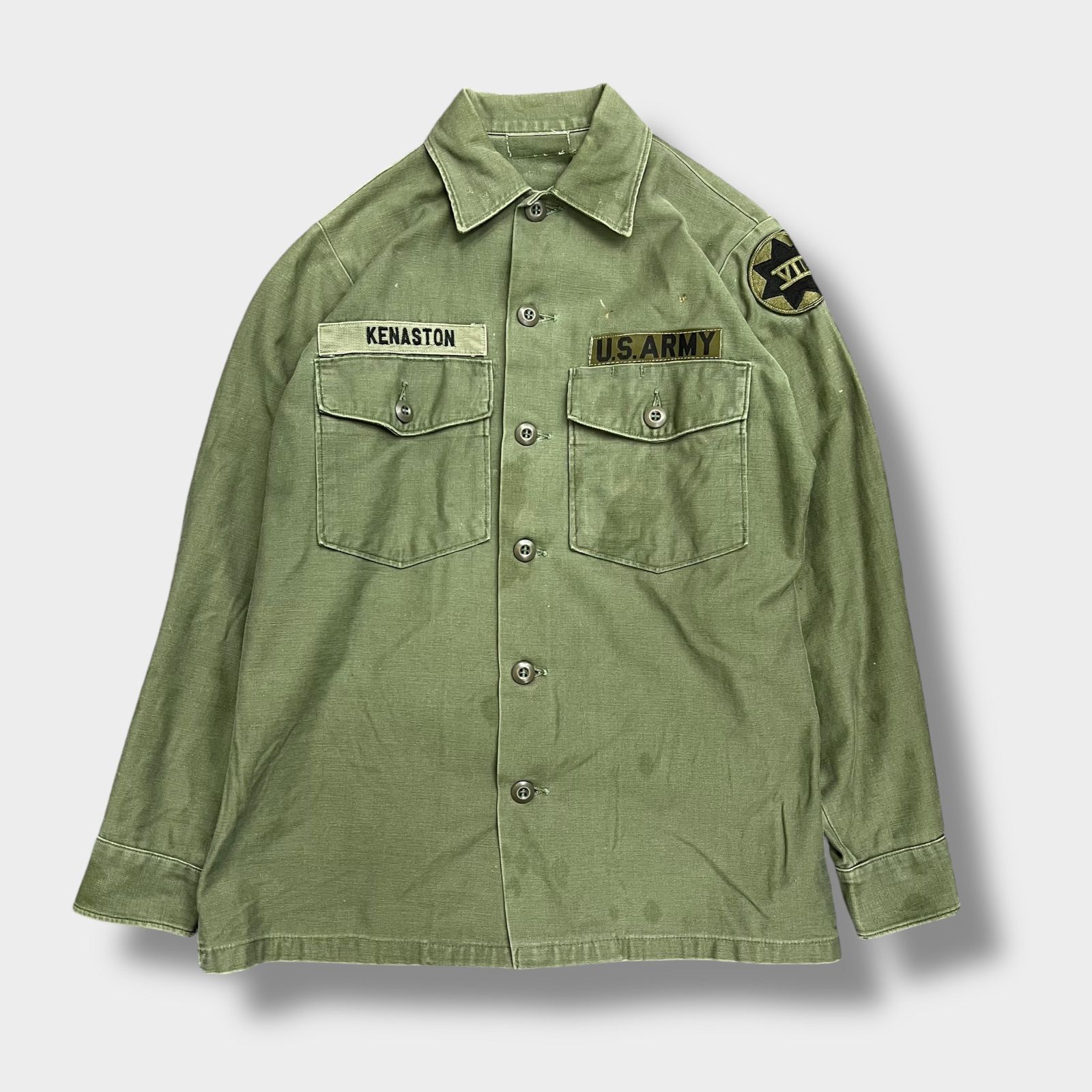U.S.Army ミリタリーシャツ ユーティリティシャツ OG107 オリーブ 