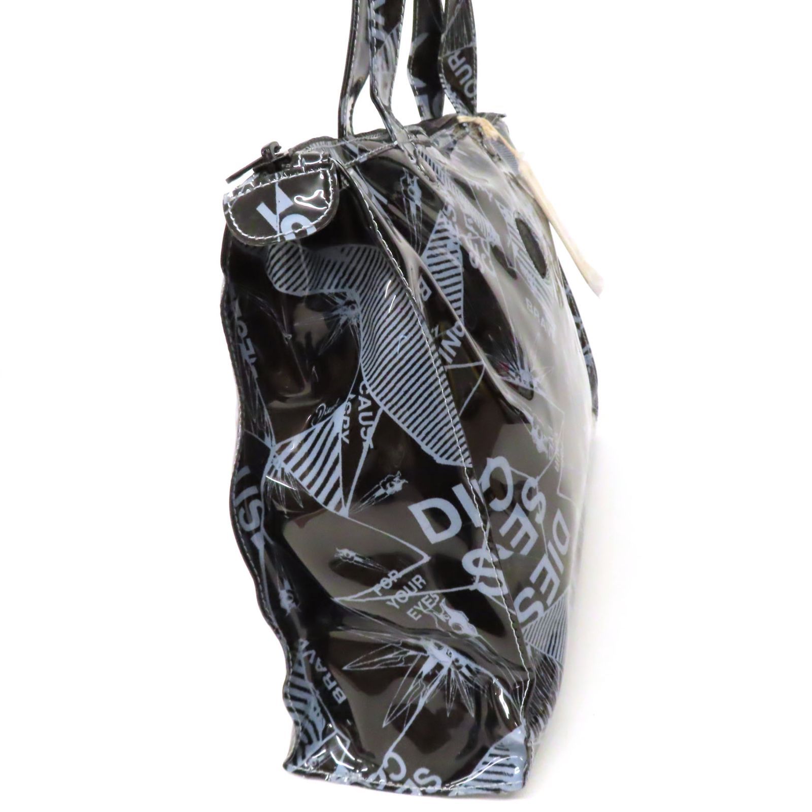 WA26278 美品 DIESEL ディーゼル ビニール トートバッグ ショルダー 