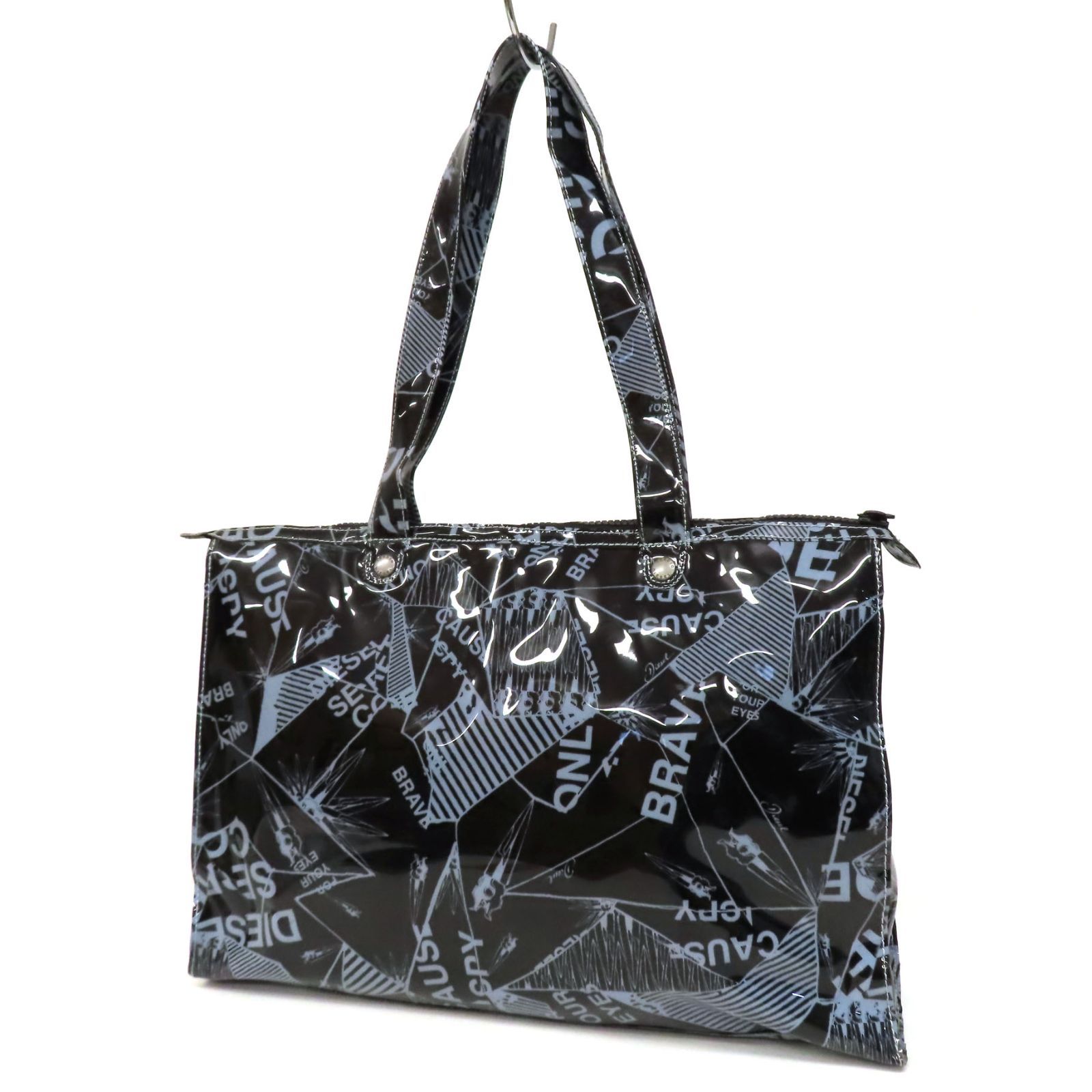 WA26278 美品 DIESEL ディーゼル ビニール トートバッグ ショルダー 