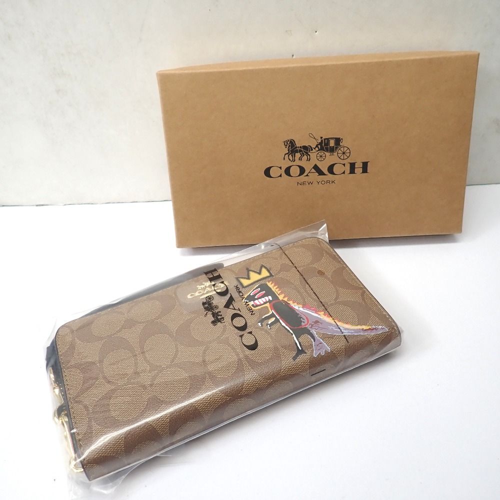 Ft1331591 コーチ 長財布 バスキア コラボ ラウンドファスナー 