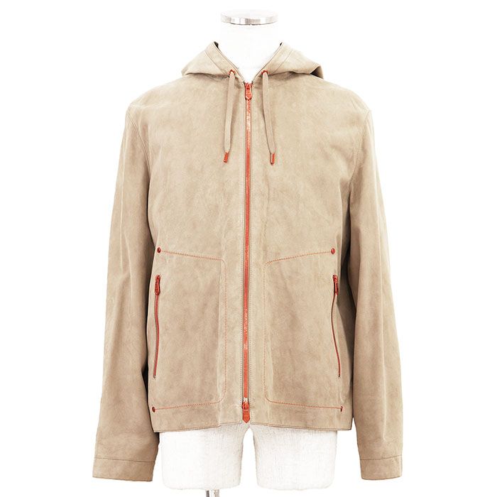 希少/極美品】HERMES エルメス ブルゾン トナカイ革 ヌバックレザー 