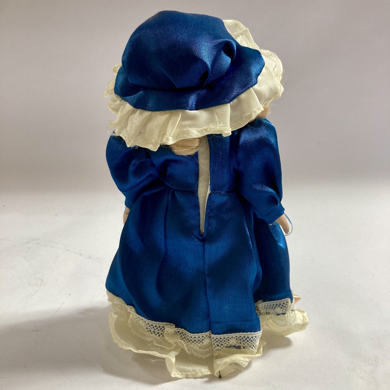 ☆ ビスクドール フランス人形 ハンドメイド アンティーク 青いドレス