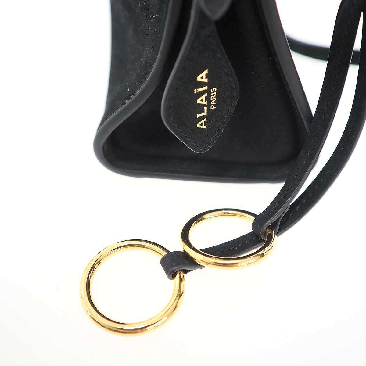 ALAIA アライア LE CLICK ヌバックレザー スモールショルダーバッグ 