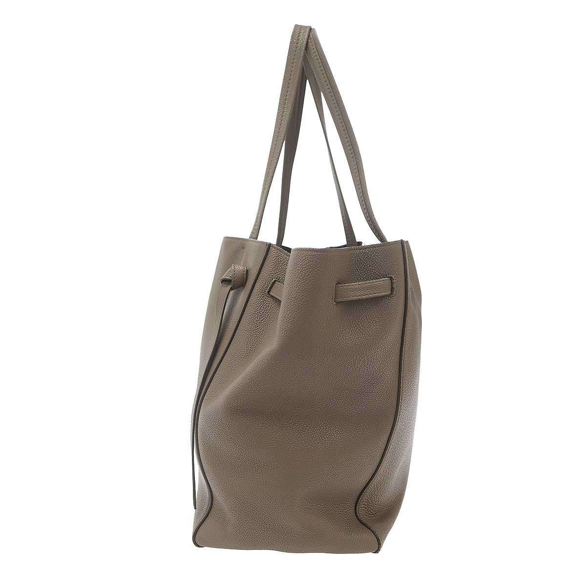 CELINE セリーヌ カバファントム レザートートバッグ グレー - メルカリ