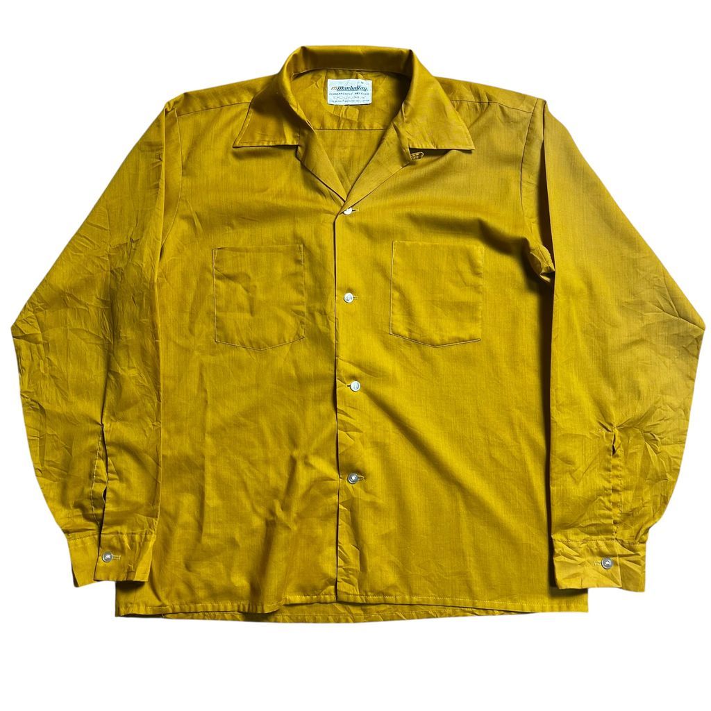 60s Manhattan ヴィンテージ オープンカラーシャツ ボックス