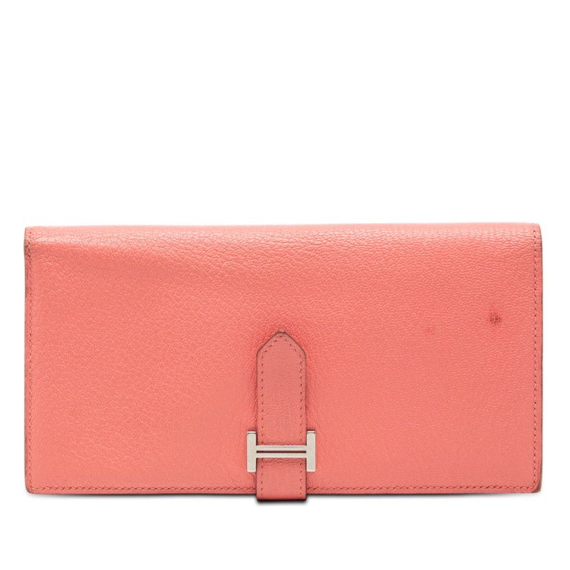エルメス HERMES ベアン スフレ シェーブル バイカラー 長財布 ︎M刻印