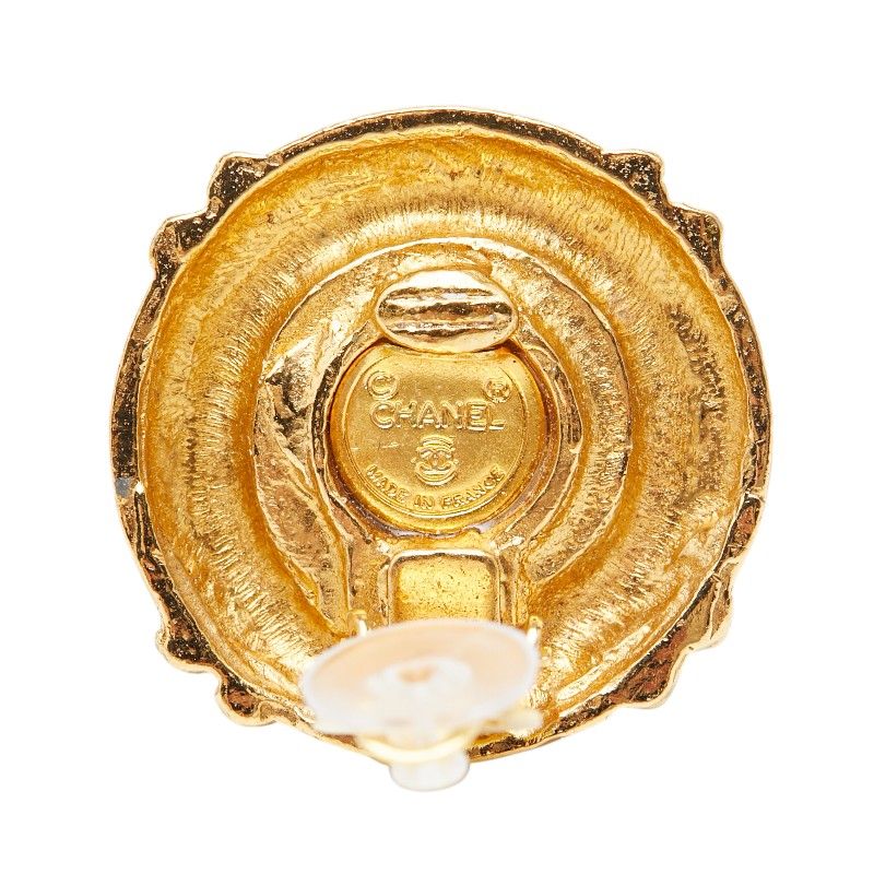 CHANEL (シャネル) ヴィンテージパールネックレス ゴールド E08 CHANEL ヴィンテージ ゴールド パール イヤリング　220 ゴールドカラー