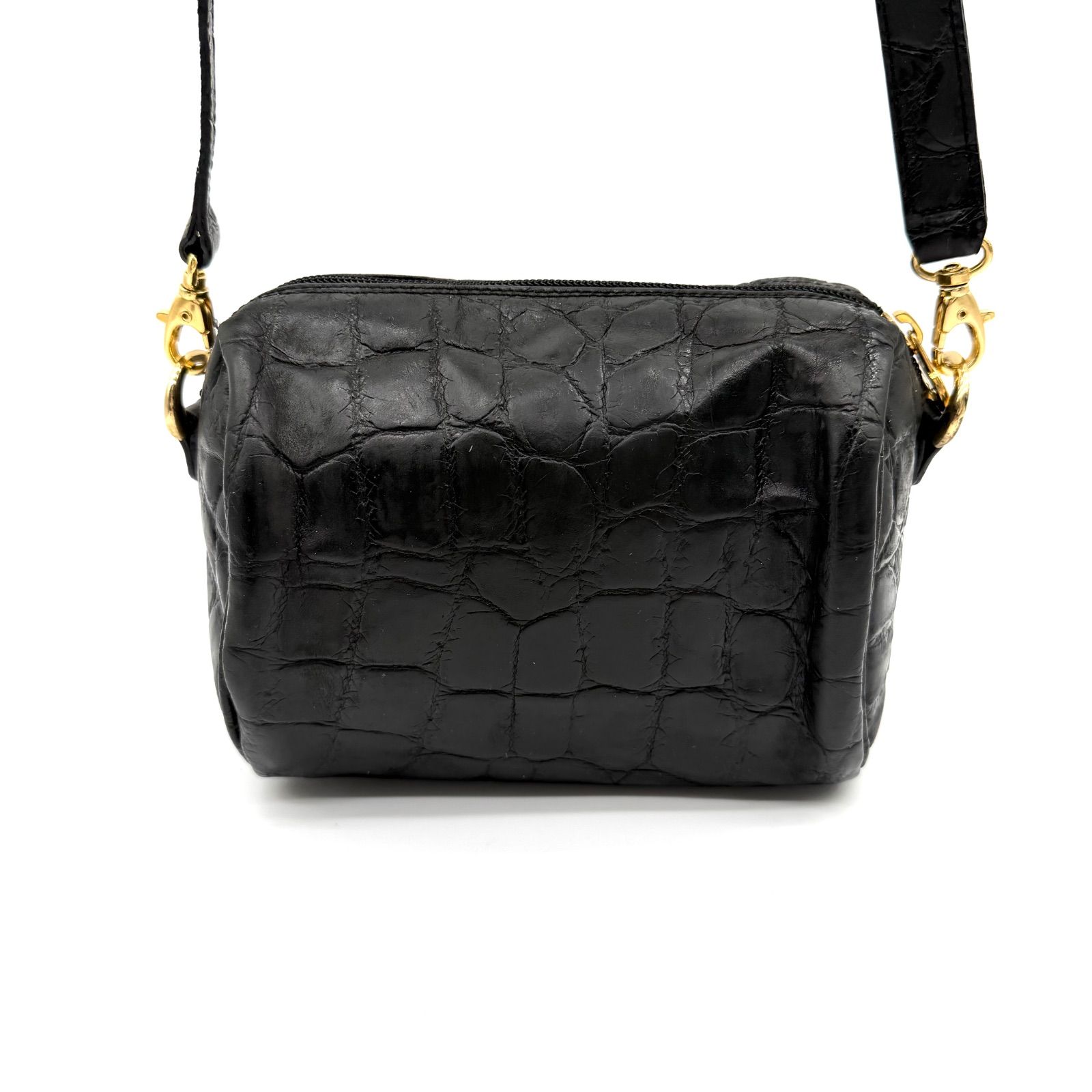 良品】HIROFU 2way y2k shoulder bag ヒロフ クロコ型押しワン 