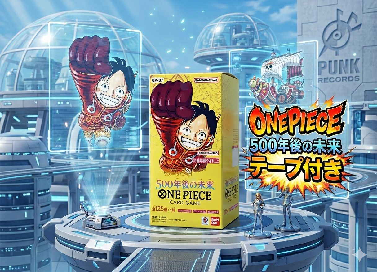 ✓【新品未開封テープ付き】ワンピースカード 500年後の未来 1BOX OP 